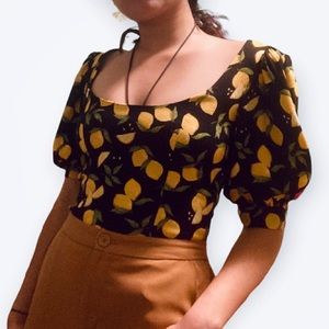 Reformation Cave Top in Lemon Drop Size 0 NWOT